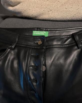 Pantaloni  da donna ecopelle Benetton