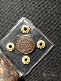 Moneta Mezzo Soldo 1777 Maria Teresa Milano