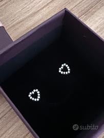 Orecchini a Lobo Stroili a Forma di Cuore con Zirc