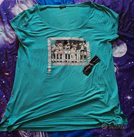 T-Shirt OLTRE verde acqua turchese mis. XXL Usata