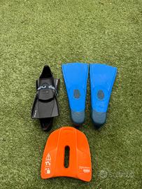 Due paia di pinne Nabaiji + Pull Kick da piscina