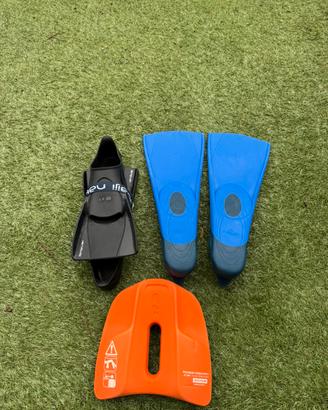 Due paia di pinne Nabaiji + Pull Kick da piscina