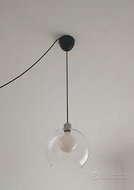 Lampadario minimal vetro