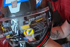 casco modulare scorpion exo  in  carbonio taglia M