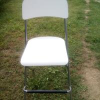 Sedia 2 piegabile bianche