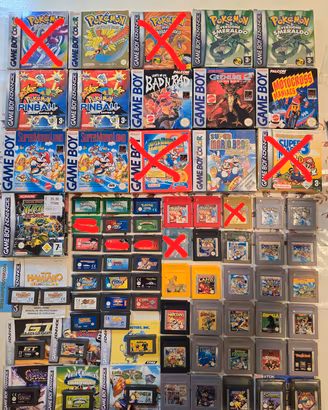 giochi game boy  e gameboy advance 