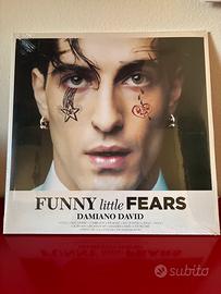 Damiano David Funny Little Fears LP Pink Autografo
