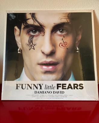 Damiano David Funny Little Fears LP Pink Autografo