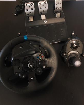 Logitech G923 volante + pedaliera + cambio Xbox