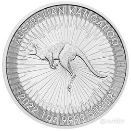 2022 Canguro Nugget Australiana d'Argento 1oz