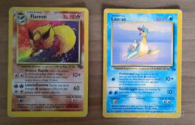 Due carte Pokémon rare vintage anni 90
