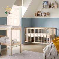 culla in faggio sniglar IKEA con materasso 