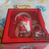 piattino e tazzina natalizia