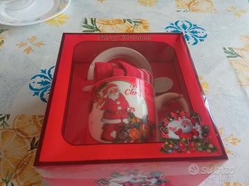piattino e tazzina natalizia