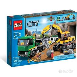 Lego 4203 escavator completo