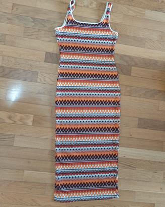 Vestito lungo SHEIN fantasia etnica – Taglia L