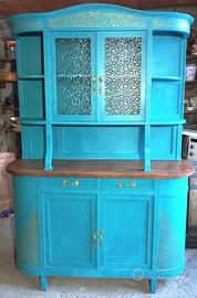 Credenza Turchese stile Shabby Ecletico vintage