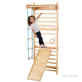 Scala Svedese da Parete 15 Gradini da Gioco  Legno