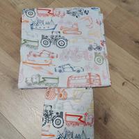 Copripiumino + federa Ikea con trattori danneggiat
