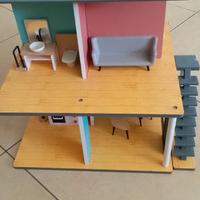 Casa delle bambole più personaggi