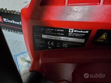 Einhell motosega a batteria