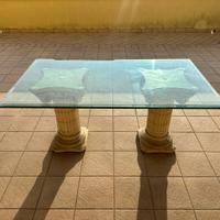 Tavolo e Cosolle in Vetro