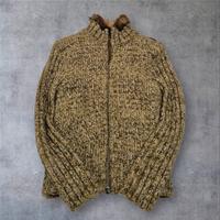  Cardigan Giacca Zip Totale Lana Misto Mèla