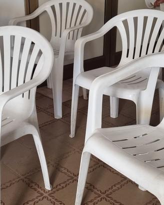 sedie in plastica da interno e esterno