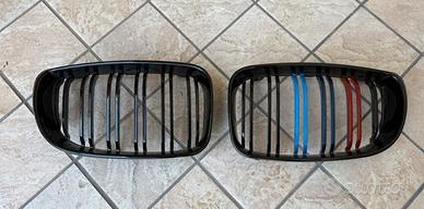 BMW griglie per serie 1  E8x Lci con colori Msport