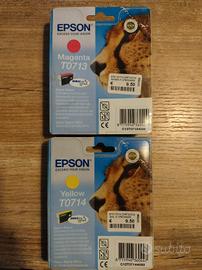 cartucce stampante Epson colori T0712 T0713 T0714 