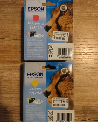 cartucce stampante Epson colori T0712 T0713 T0714 