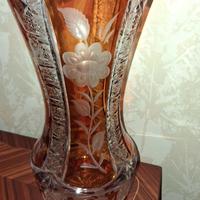 Vaso in cristallo lavorato (vintage)