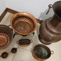 porta piante e vasi in rame