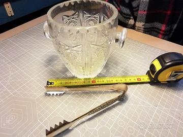 Porta ghiaccio con pinza 