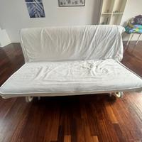 Divano letto matrimoniale con doghe in legno Ikea