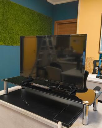 Mobile TV in vetro nero