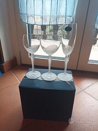 servizio bicchieri di cristallo 