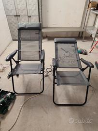 Sedie campeggio reclinabili