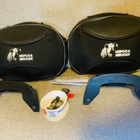 Borse Hepco & Becker 44 litri+kit fissaggio Ducati