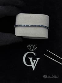 Bracciale Tennis  in Oro Bianco 18  kt