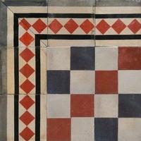 Pavimentazioni in cementine d'epoca di 7,50 mq