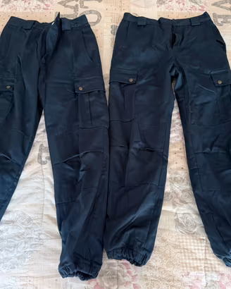 SET 2x Pantaloni Cargo Lavoro Invernali imbottiti
