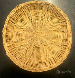 Cestino paglia rotondo