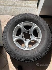 set cerchi e gomme Toyota land  cruiser 2002