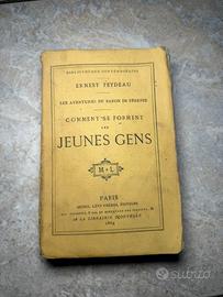 Libro antico Ernest Feydeau Aventurea du Baron