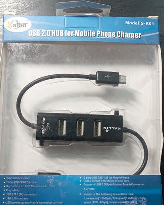 HUB USB con funzione caricabatterie 