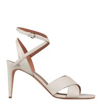 Sandali in pelle, tacco, bianco, Red Valentino, 41