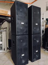 Impianto audio attivo Montarbo Tank 241A + 24SA