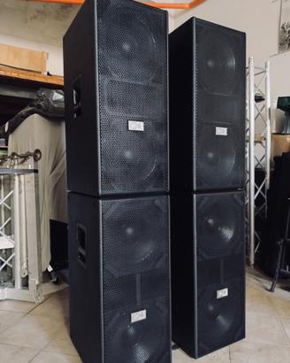 Impianto audio attivo Montarbo Tank 241A + 24SA