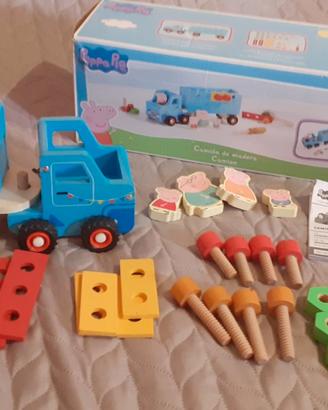 Camion Peppa Pig legno#giochididattici#
